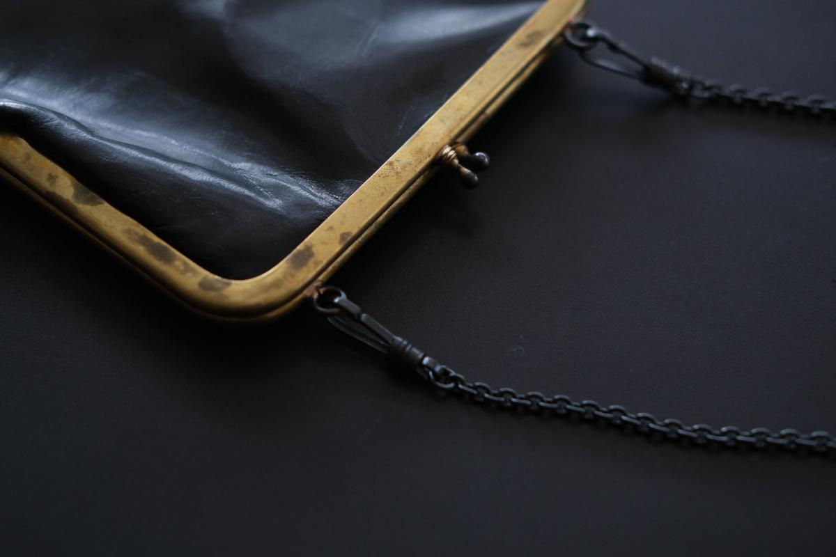 レザーショルダーポーチ frame porch SLAO-51 ＜鹿革 black＞ 02