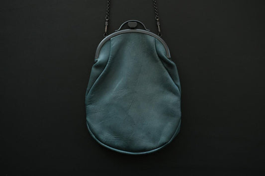 レザーショルダーポーチ frame porch SHC-R707 <鹿革 green>