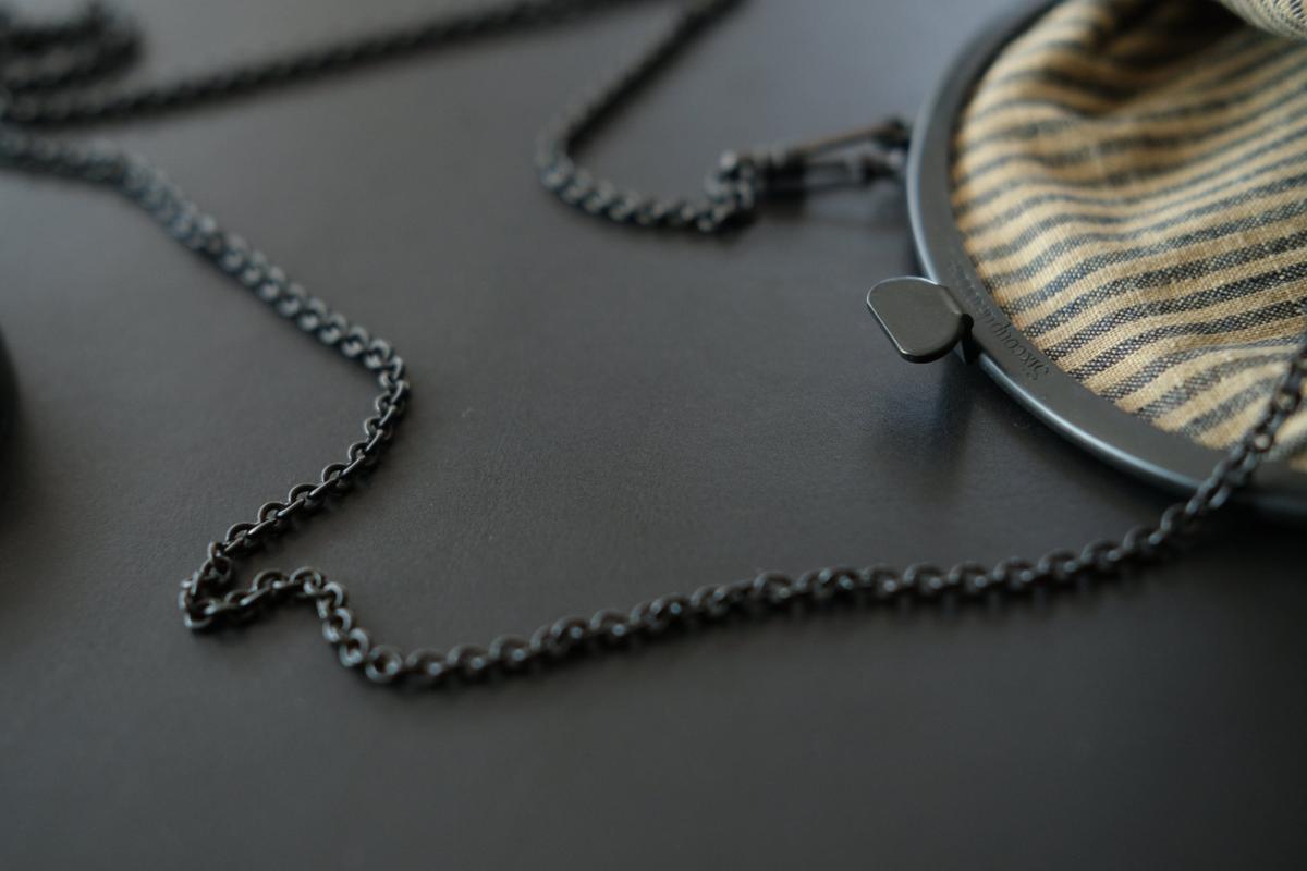 レザーショルダーポーチ frame porch SHC-R707 ＜鹿革 green＞