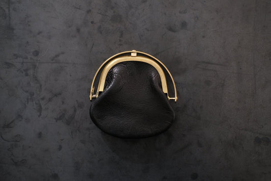 coin case ＜鹿革 black＞