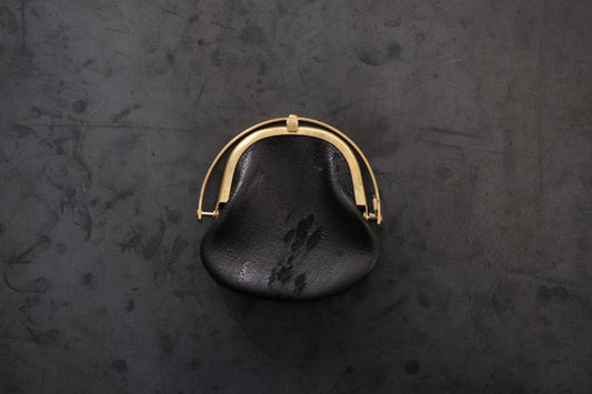 coin case <鹿革 black>