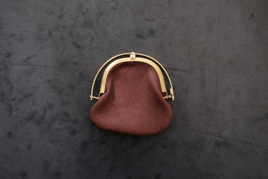 coin case ＜鹿革 choco＞