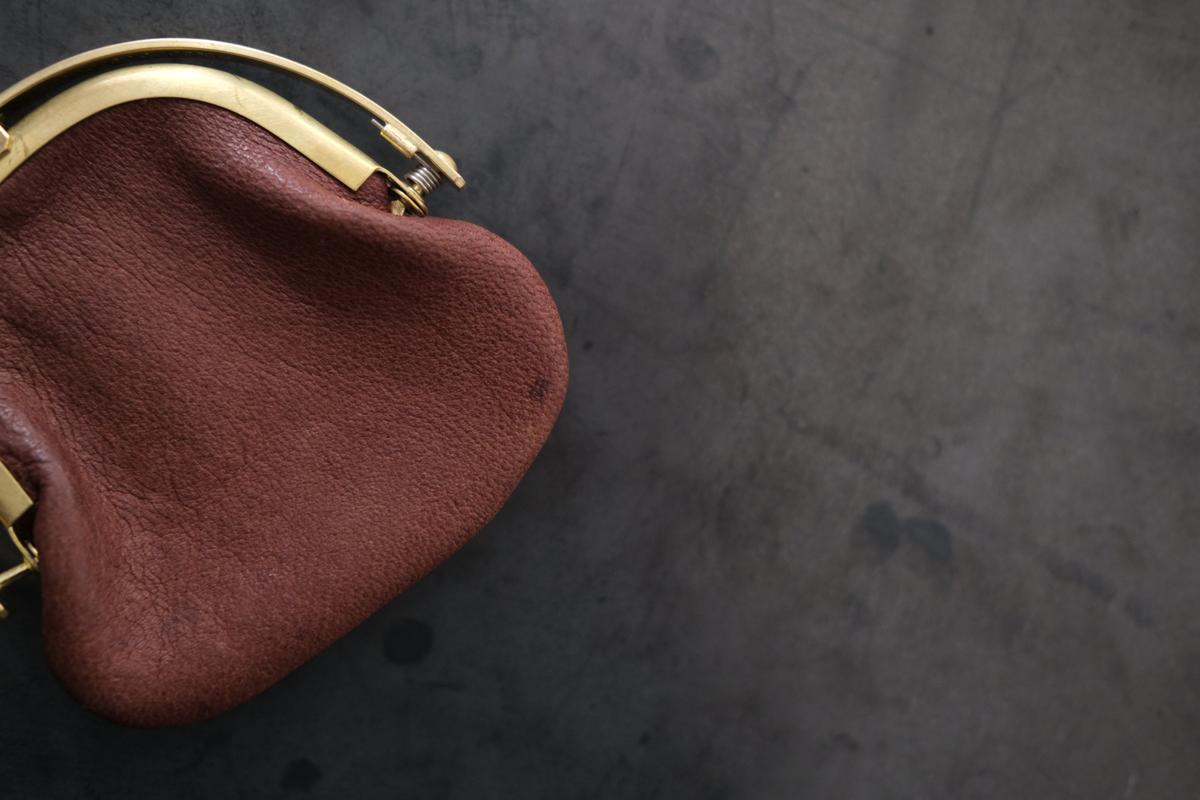 coin case ＜鹿革 choco＞