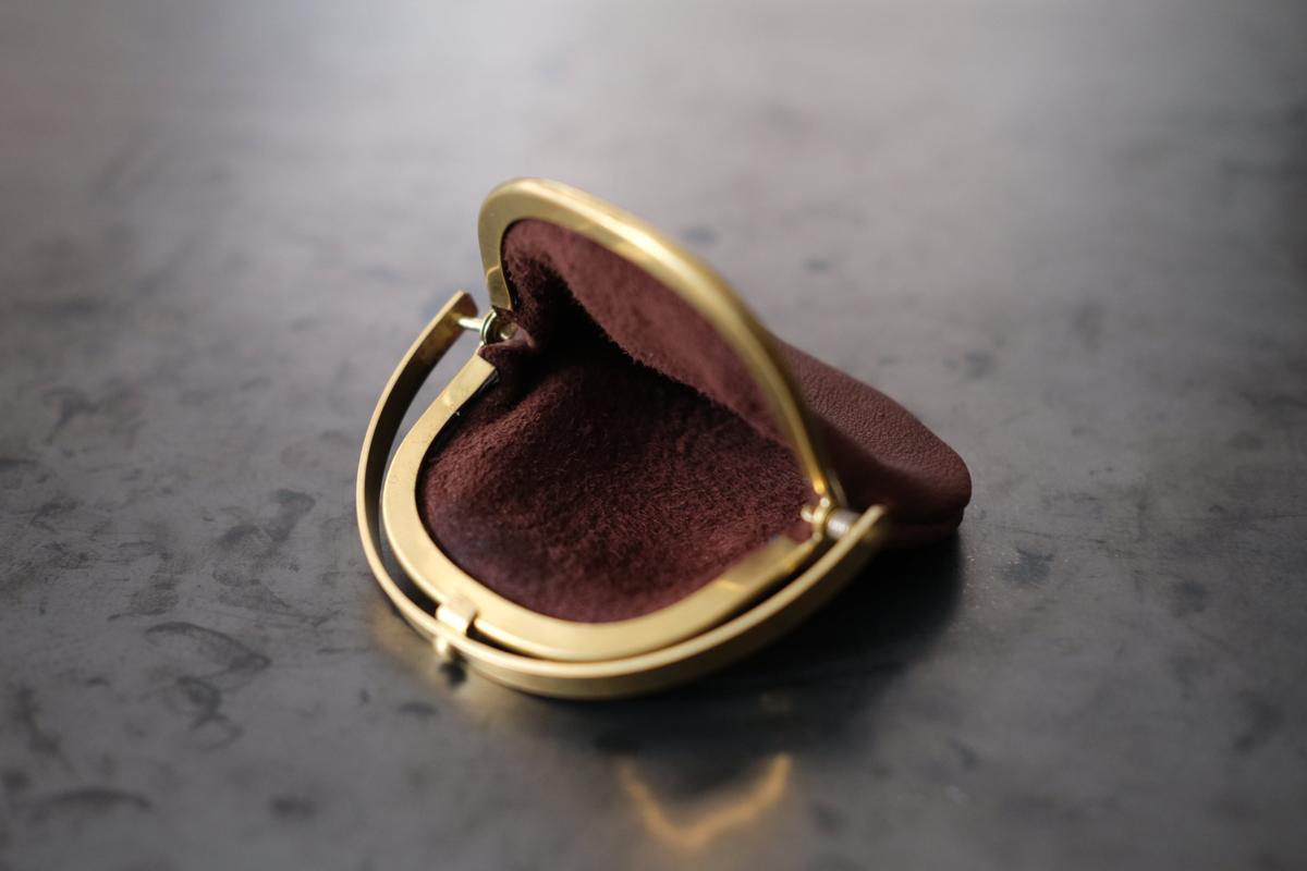 coin case ＜鹿革 choco＞