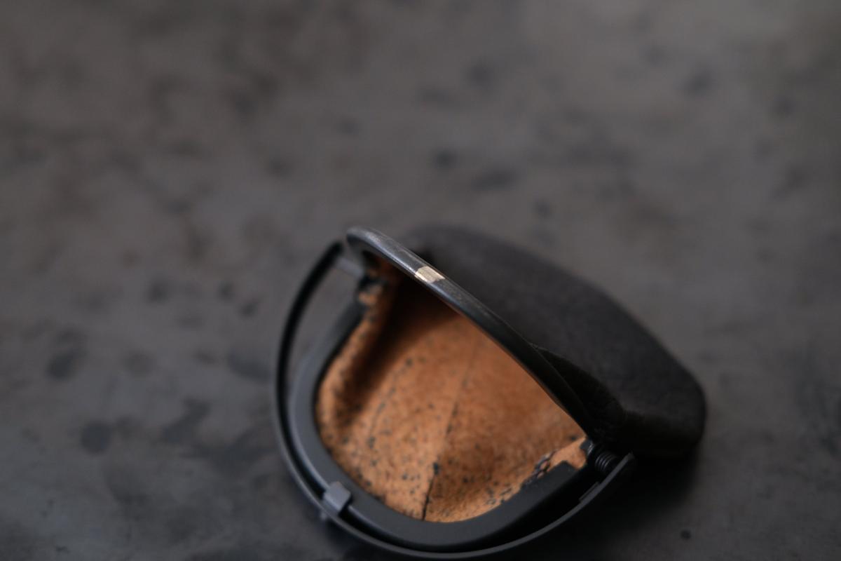 coin case ＜猪革 black パッチワーク＞