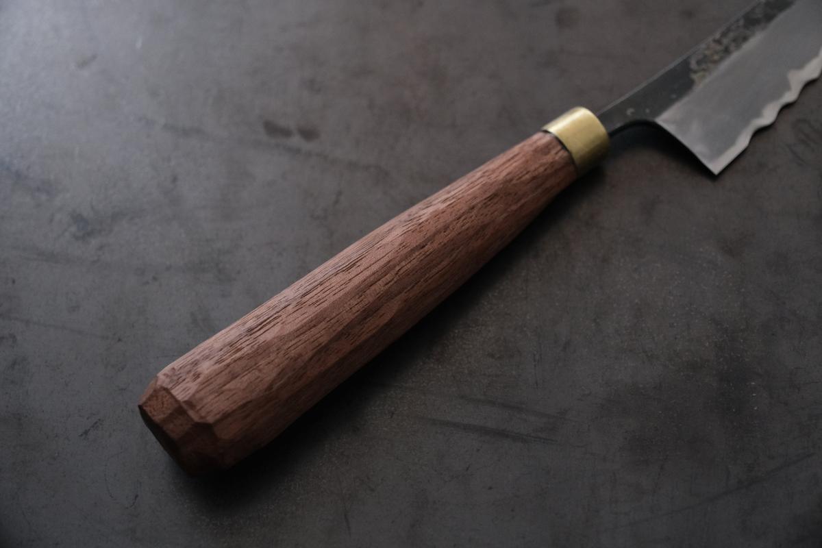 黒打ちパン切り包丁120mm 赤畠大徳