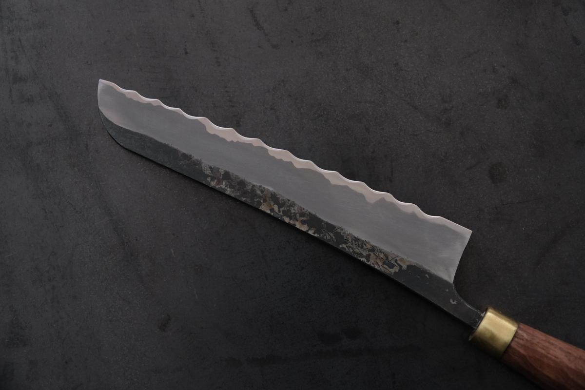 黒打ちパン切り包丁120mm 赤畠大徳