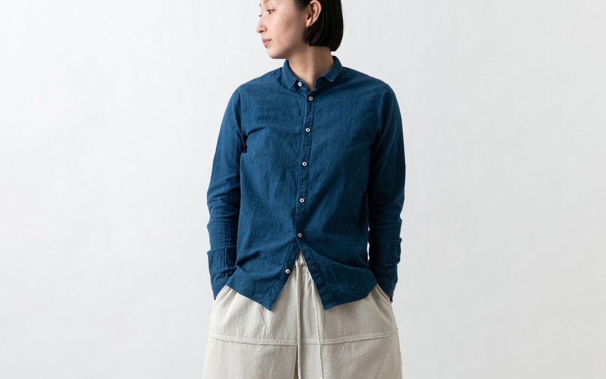 MITTAN / カディシャツ ベンガラ白 SH-81B / unisex