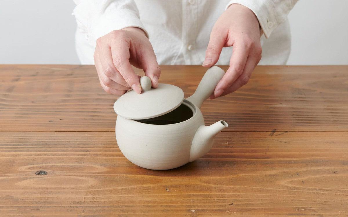 急須 白練 焼締め