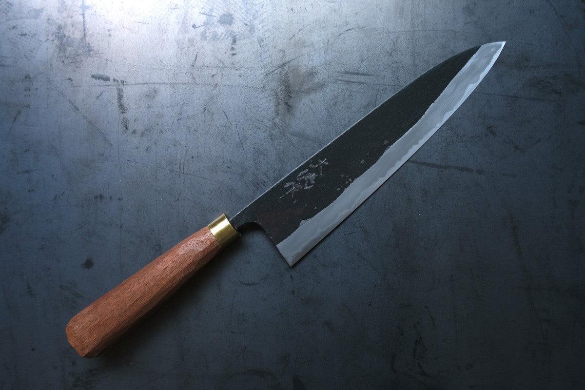 黒打ち牛刀 240mm 赤畠大徳