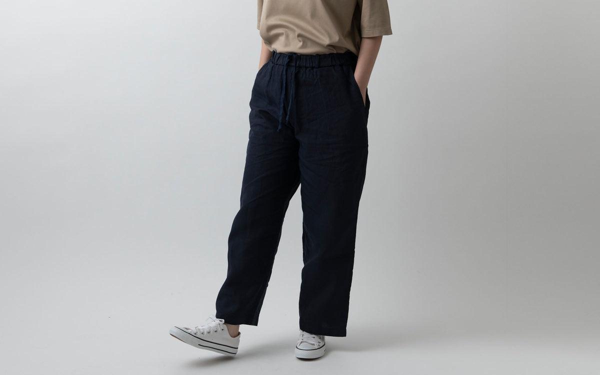 MITTAN / 大麻ワイドパンツ 高密度 松煙 PT-143B / unisex