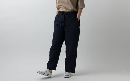 MITTAN / 大麻ワイドパンツ 高密度 松煙 PT-143B / unisex