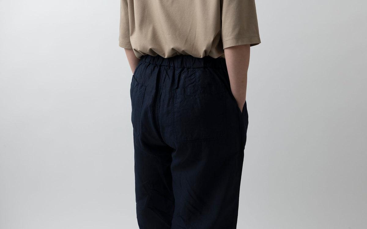 MITTAN / 大麻ワイドパンツ 高密度 松煙 PT-143B / unisex