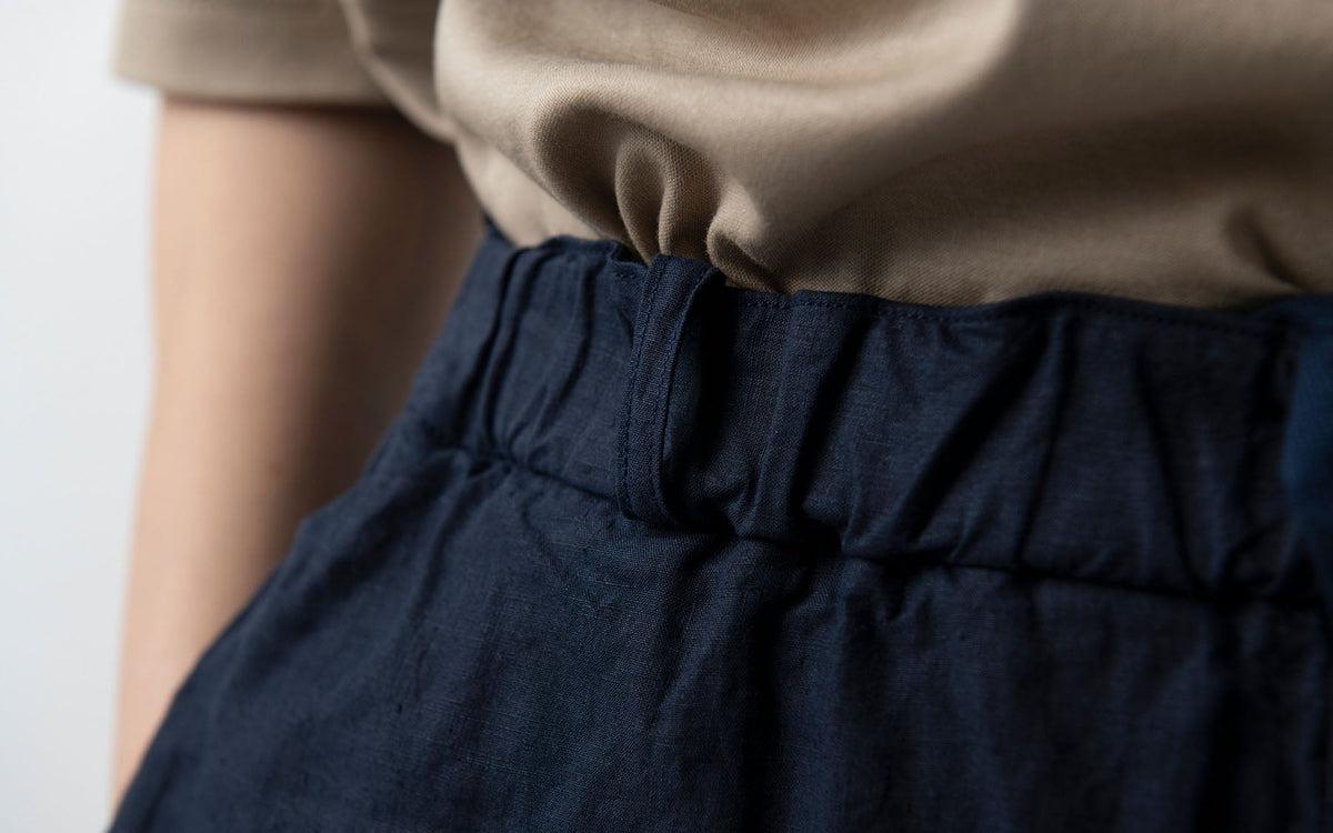 MITTAN / 大麻ワイドパンツ 高密度 松煙 PT-143B / unisex