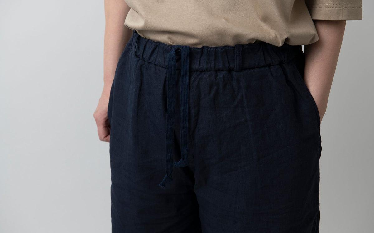 MITTAN / 大麻ワイドパンツ 高密度 松煙 PT-143B / unisex