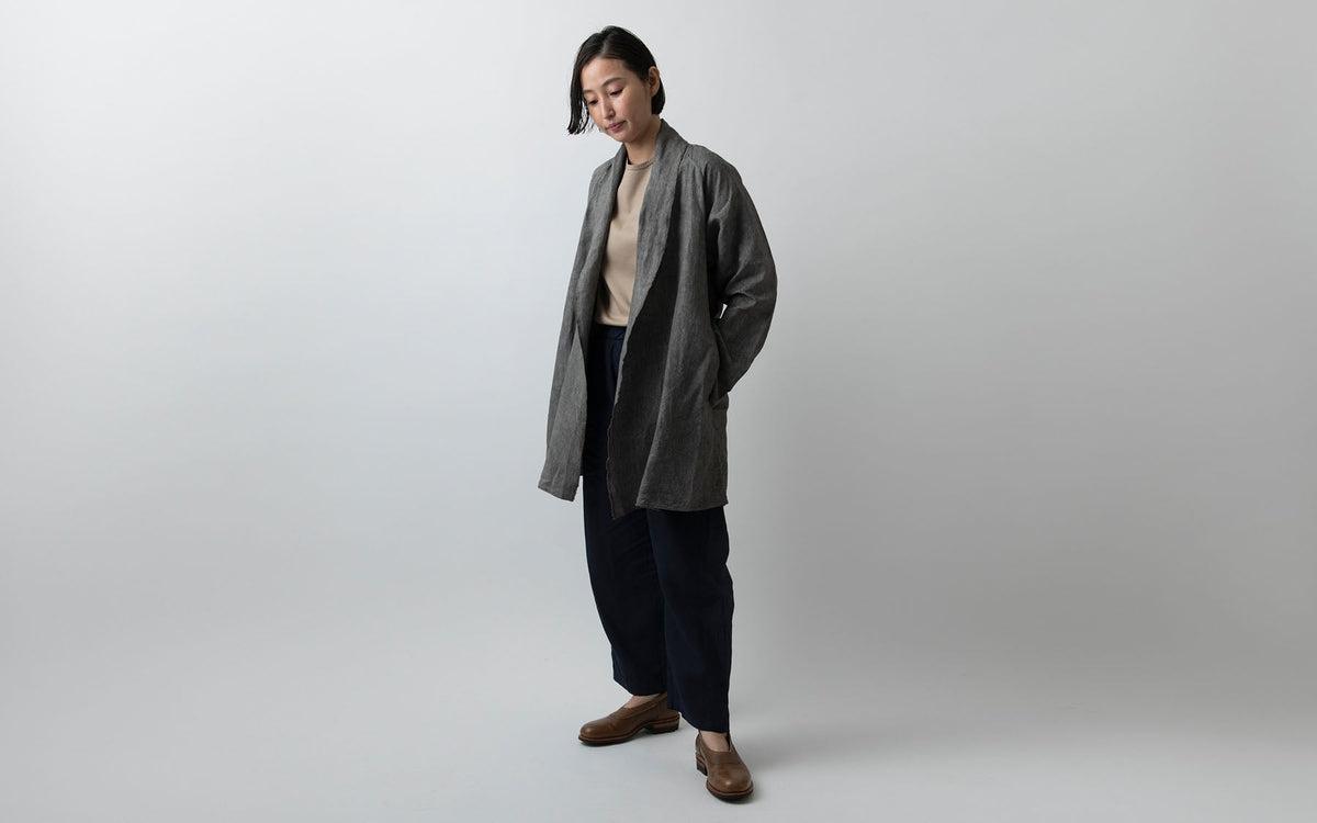 MITTAN / 大麻羽織 高密度 墨黒 JK-91 / unisex