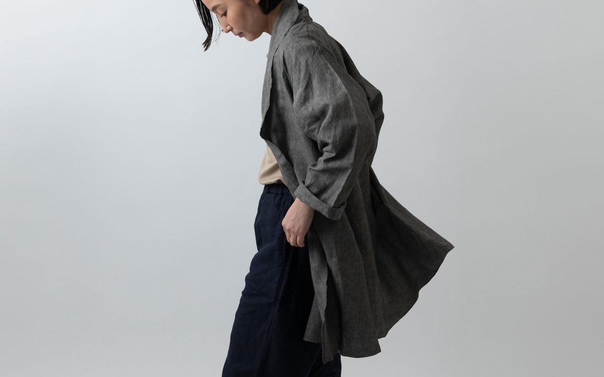 MITTAN / 大麻羽織 高密度 墨黒 JK-91 / unisex