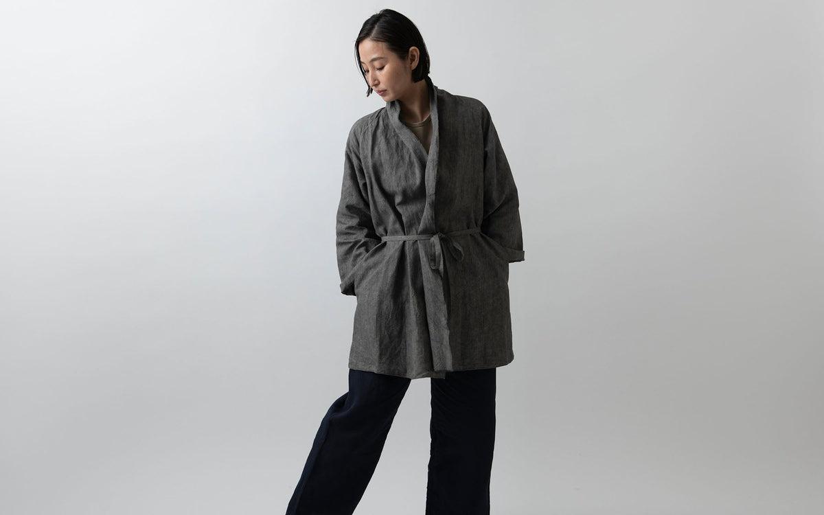 MITTAN / 大麻羽織 高密度 松煙 JK-91B / unisex