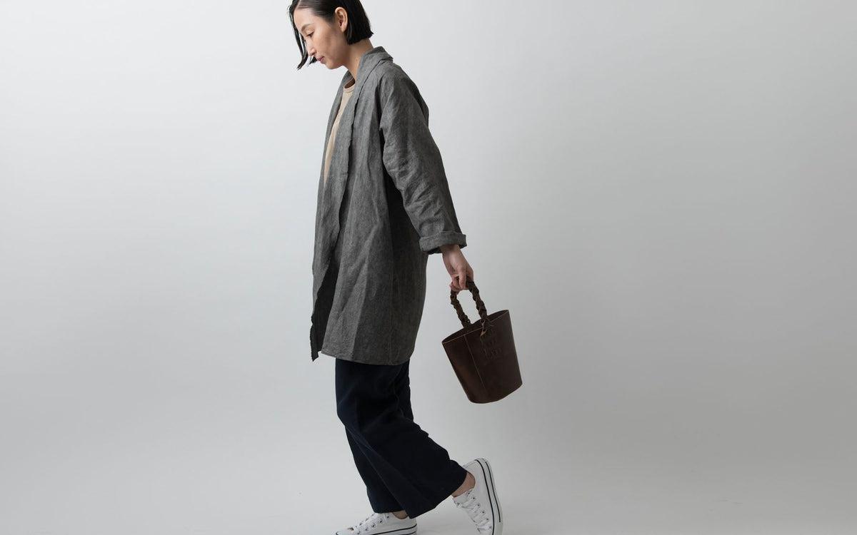 MITTAN / 駱駝革ミニバッグ 濃茶