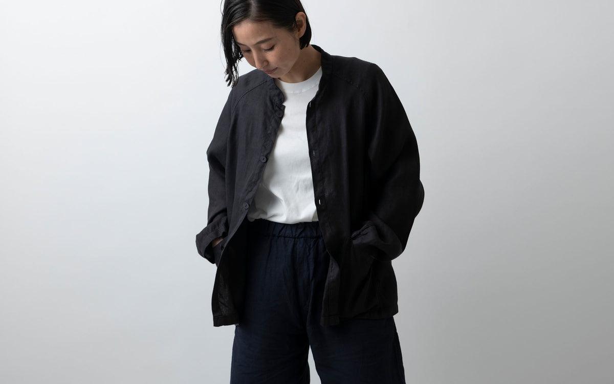 MITTAN / さざ波大麻ジャケット 黒 JK-44 / unisex