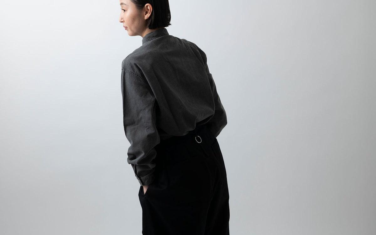 MITTAN / 竹シャツ 黒 SH-99 / unisex