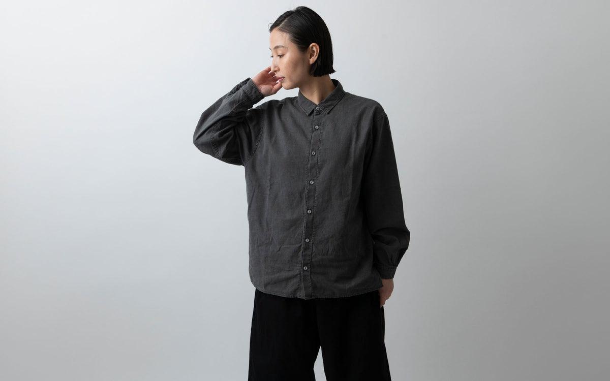 MITTAN / 竹シャツ 墨黒 SH-99 / unisex