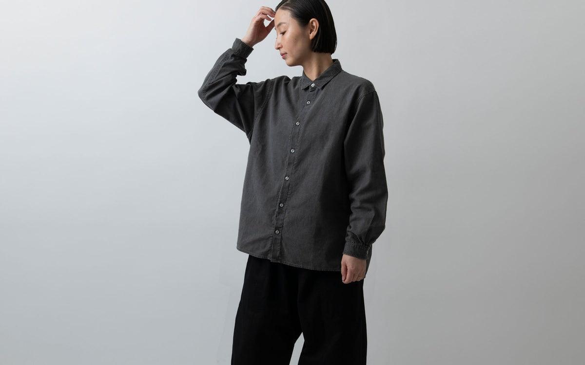 MITTAN / 竹シャツ 黒 SH-99 / unisex