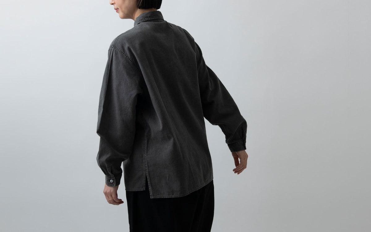 MITTAN / 竹シャツ 黒 SH-99 / unisex