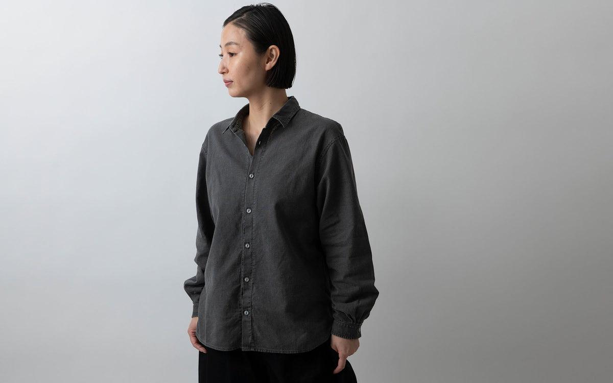 MITTAN / 竹シャツ 墨黒 SH-99 / unisex