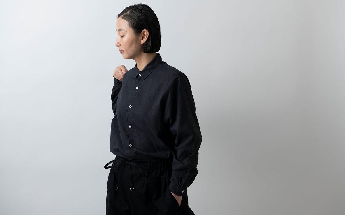 MITTAN / 竹シャツ 墨黒 SH-99 / unisex