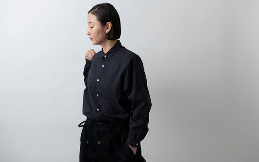 MITTAN / 竹シャツ 墨黒 SH-99 / unisex