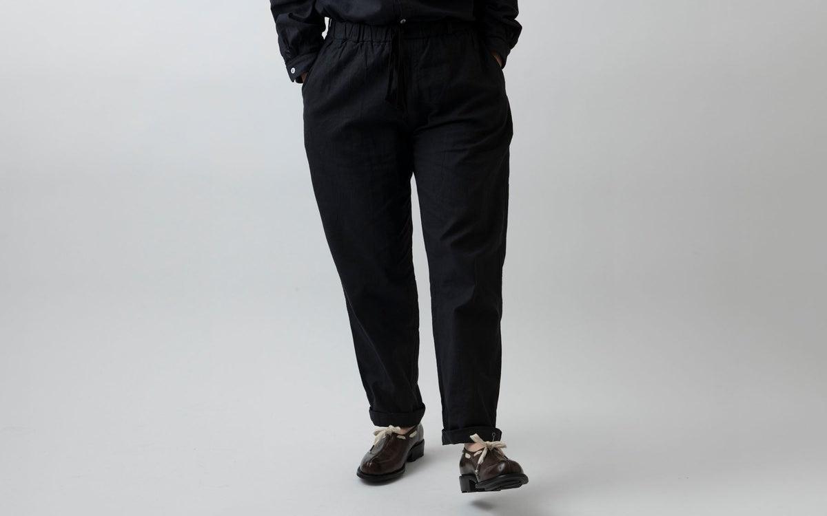 MITTAN / 竹ロングパンツ 墨黒 PT-78 / unisex