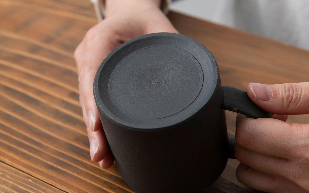 マグカップ 黒練 焼締め