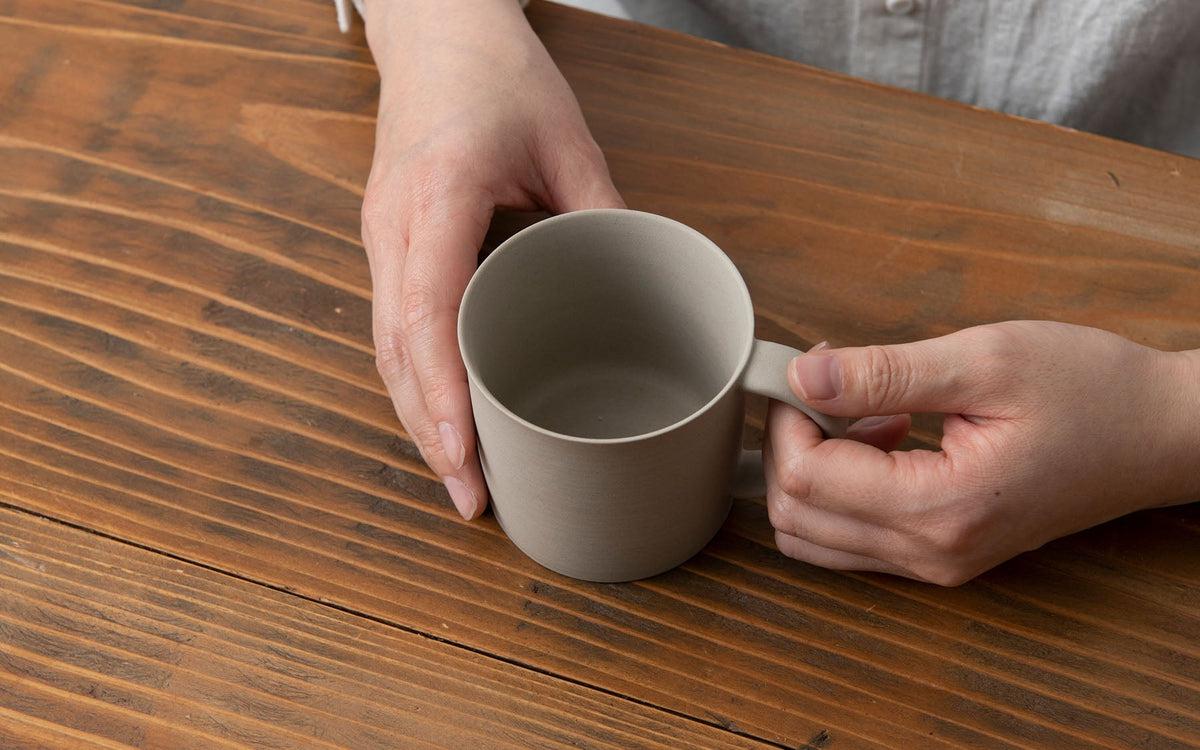 マグカップ 白練 焼締め