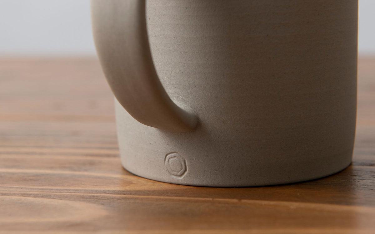 マグカップ 白練 焼締め