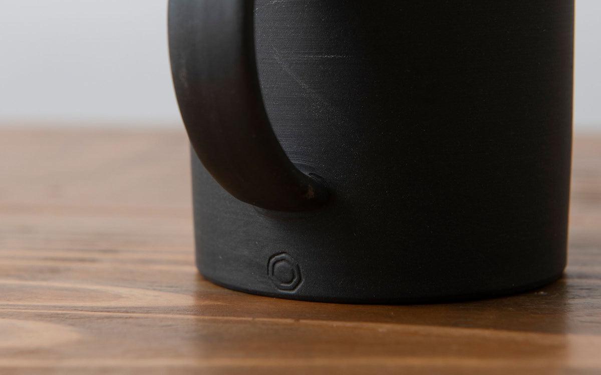 マグカップ 黒練 焼締め