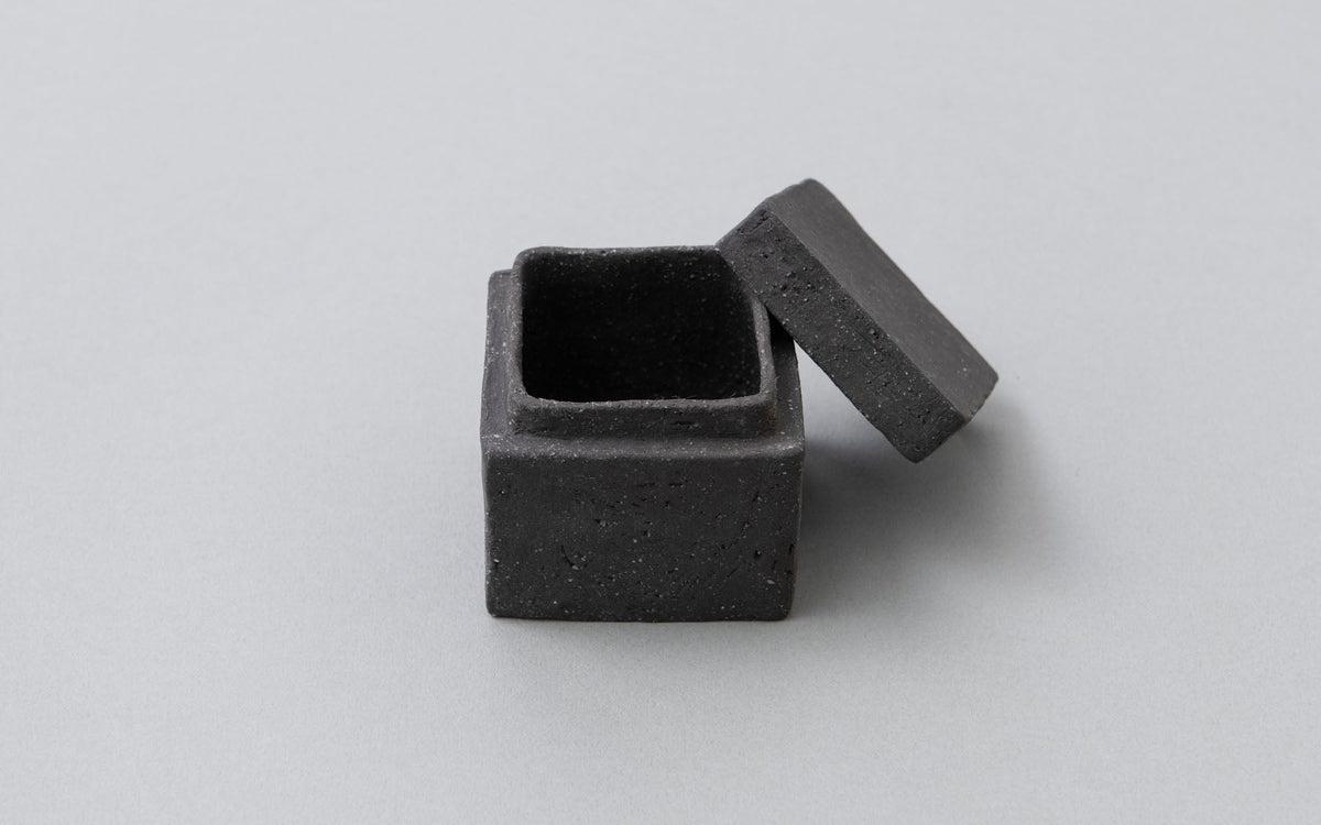 焼締め 陶の箱 キューブ