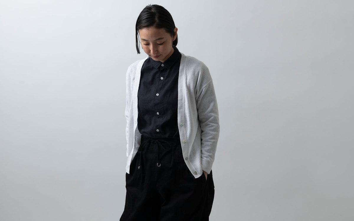 リネンニットカーディガン｜メンズ｜グレー