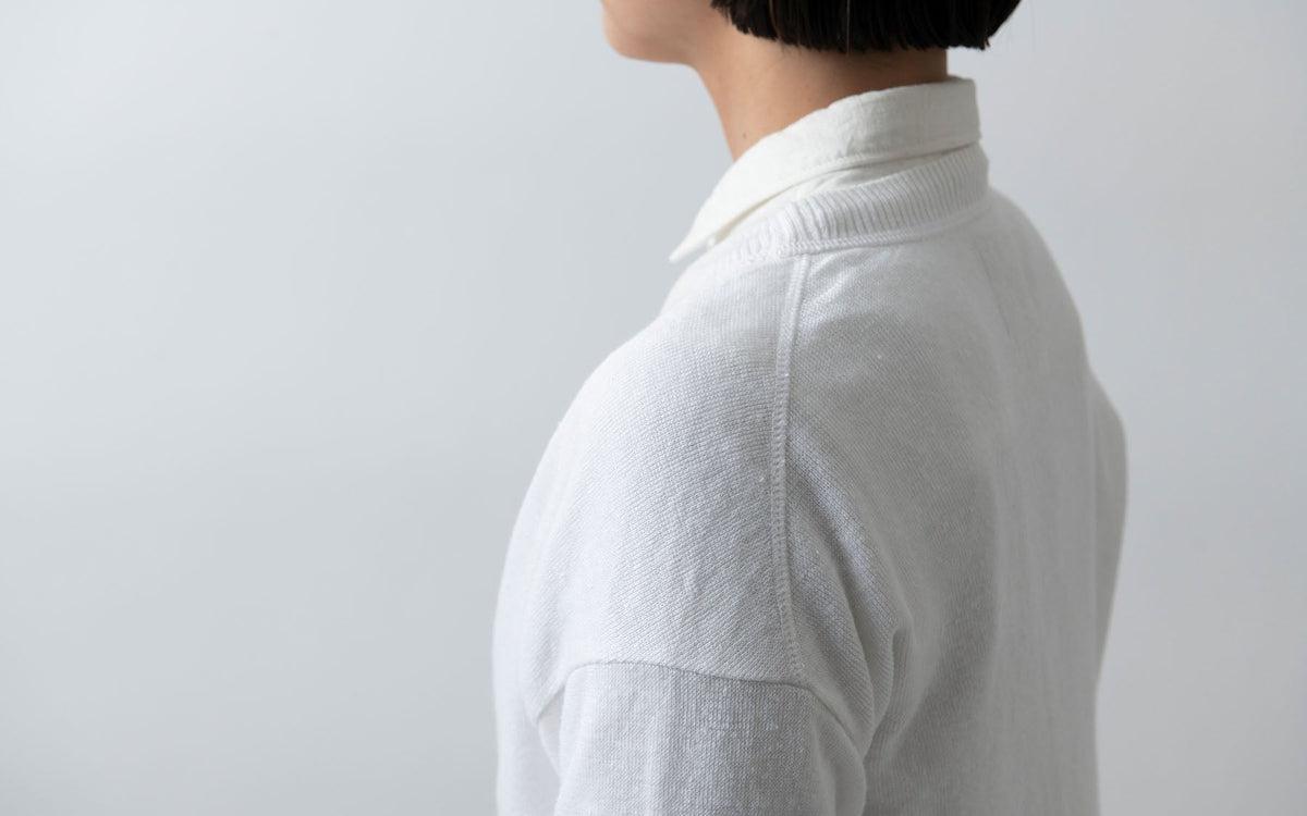 リネンニットカーディガン｜メンズ｜グレー