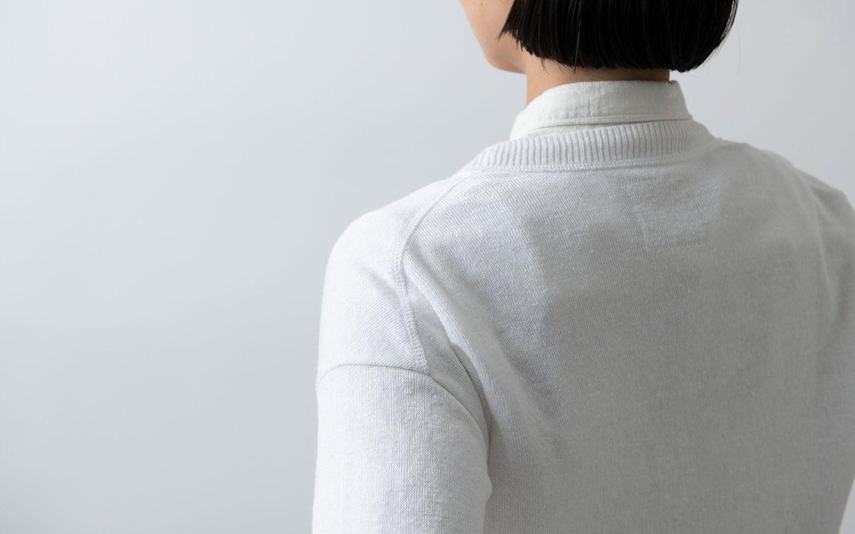 リネンニットカーディガン｜メンズ｜グレー