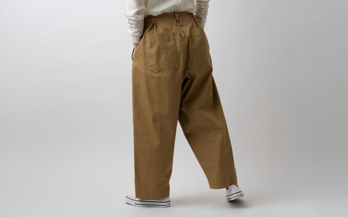 木間服装製作 pants cotton beige｜unisex freesize