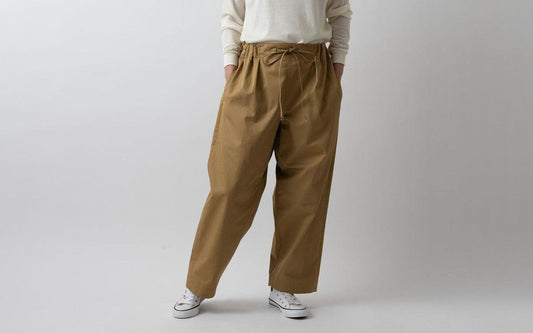 木間服装製作 pants cotton beige｜unisex freesize