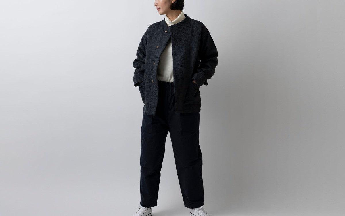 MITTAN / 中わた刺し子織ジャケット 灰 JK-64 / unisex