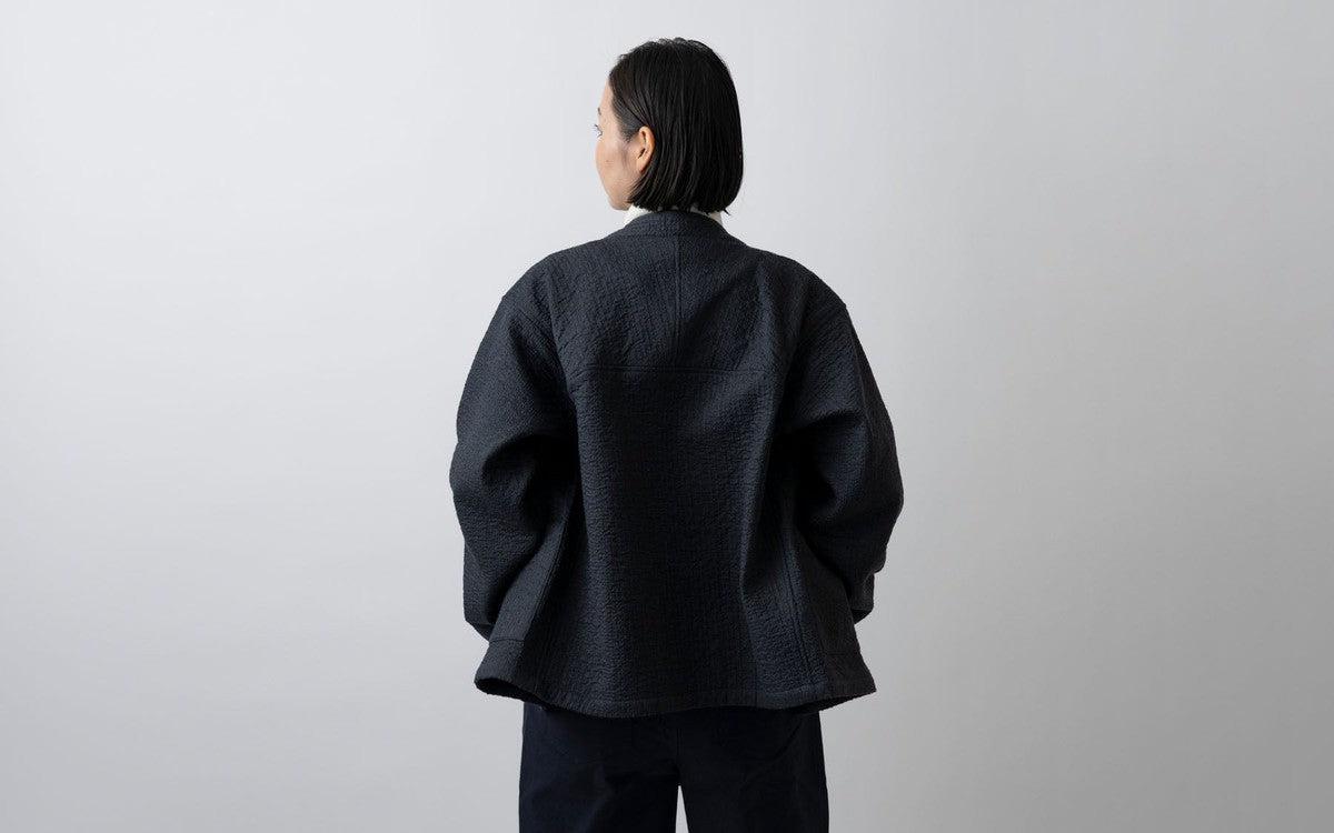 MITTAN / 中わた刺し子織ジャケット 灰 JK-64 / unisex