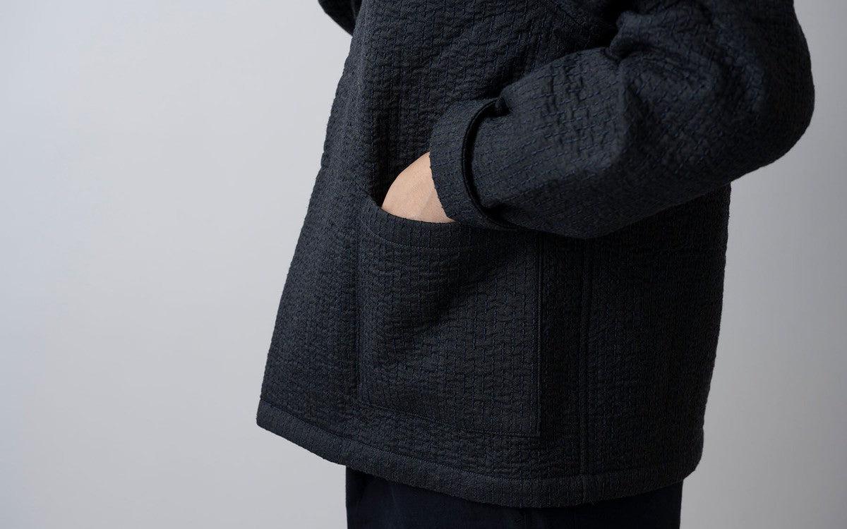 MITTAN / 中わた刺し子織ジャケット 灰 JK-64 / unisex