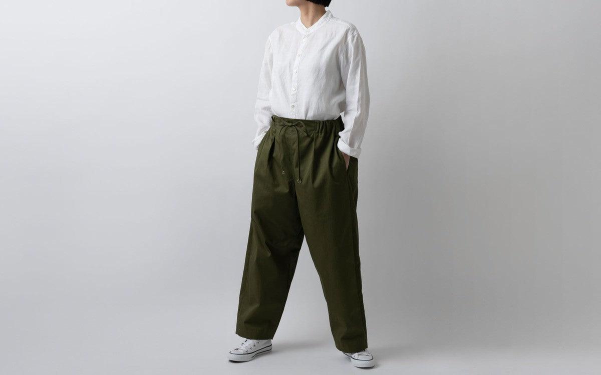 木間服装製作 pants cotton black｜unisex freesize