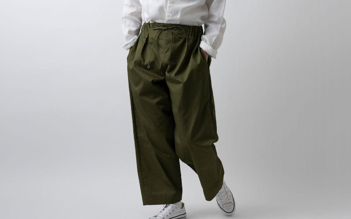 木間服装製作 pants cotton beige｜unisex freesize