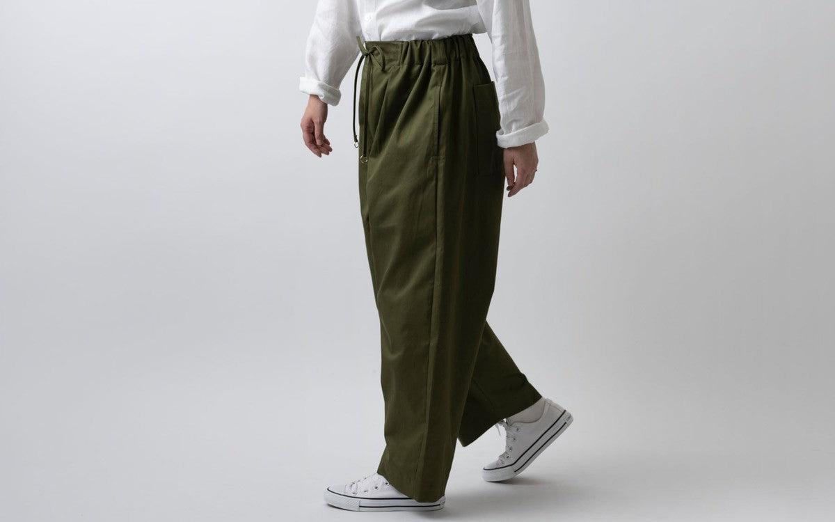 木間服装製作 pants cotton beige｜unisex freesize