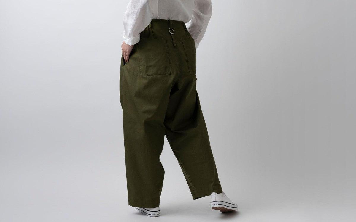 木間服装製作 pants cotton beige｜unisex freesize