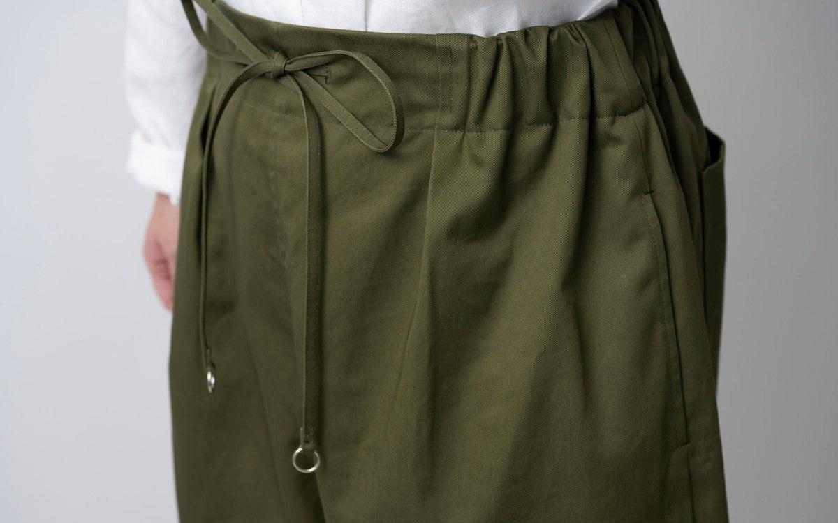 木間服装製作 pants cotton black｜unisex freesize